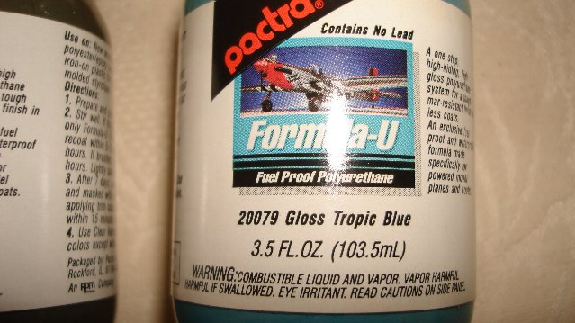 fuel proof paint for model airplanes