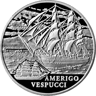   2010 amerigo vespucci quality brilliant uncirculated weight of coin 13