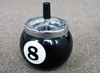 New Ashtray Billiard Artware Accessory Matel Air Tight Push Down Smokeless Cigarette Black