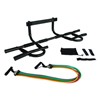 New Pull UP Bar Iron Doorway Chin Up Bar + 5 Safe Resistance Bands