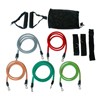New Resistance Bands Include Five Color With Door Anchor Carrying Bag Ankle Straps