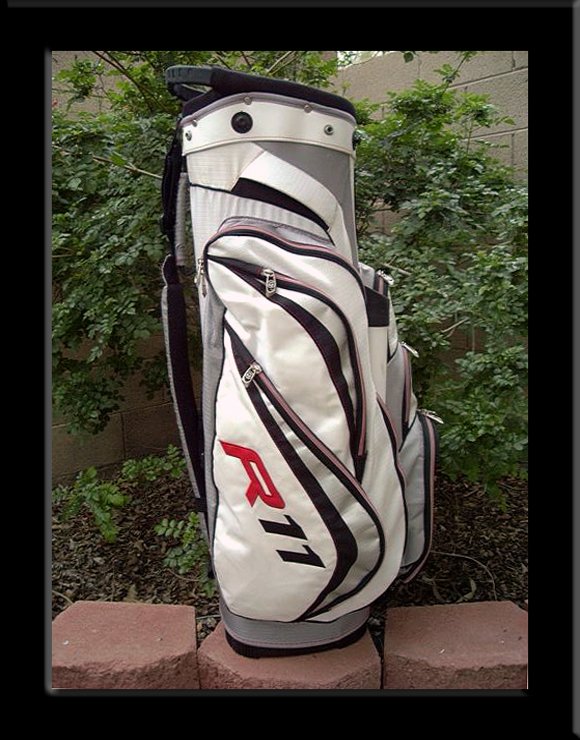 TaylorMade R11 CART GOLF BAG 14 ORG INSULATED COOLER PUTTER TUBE 9