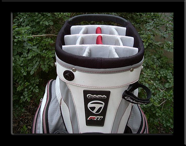 TaylorMade R11 CART GOLF BAG 14 ORG INSULATED COOLER PUTTER TUBE 9