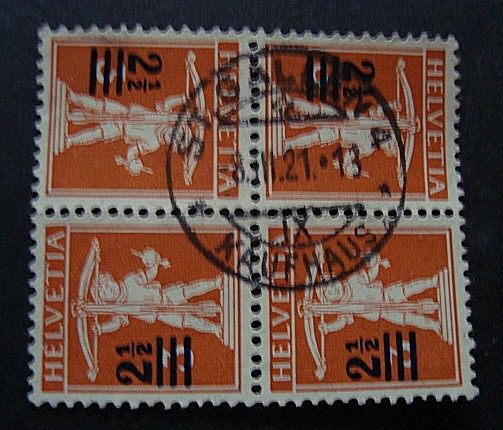 1921 Switzerland Stamps Scott 193A Tete Beche Used