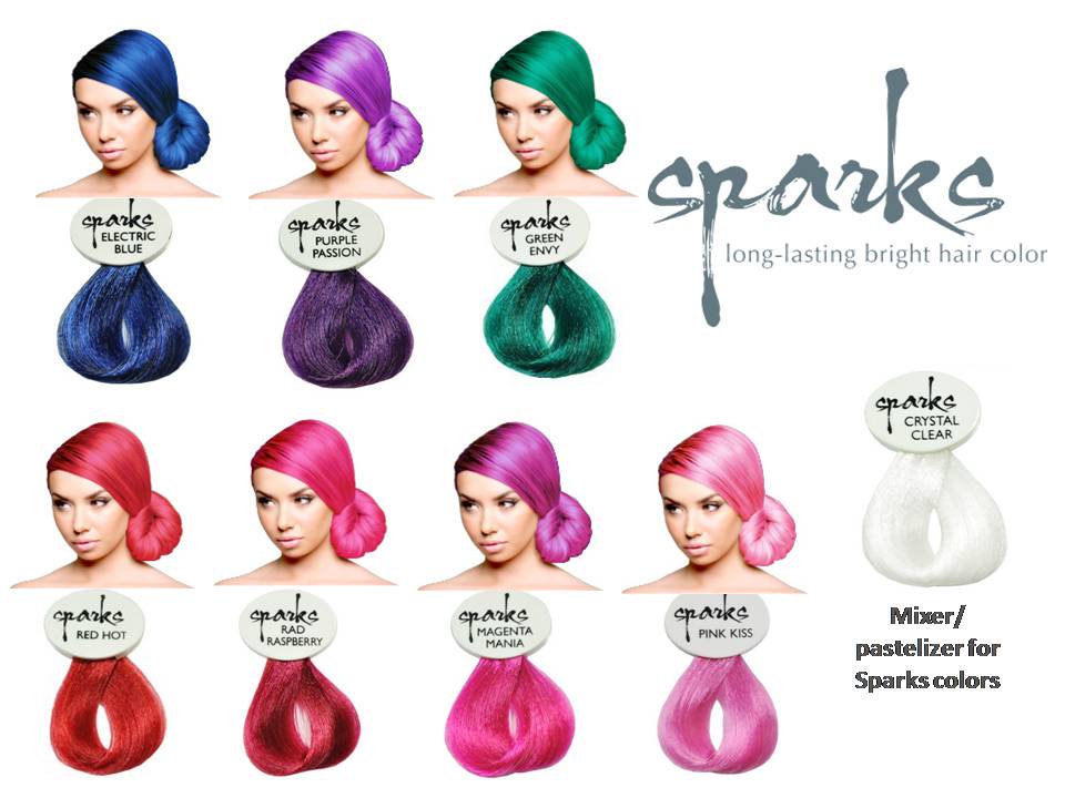 10. Sparks Long-Lasting Bright Hair Color - Electric Blue - wide 9