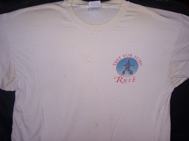 RUSH TEST FOR ECHO CONCERT TOUR SHIRT 1996 (XL)