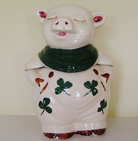 Vintage Shawnee Patented Winnie the Pig Bank Cookie Jar USA 61