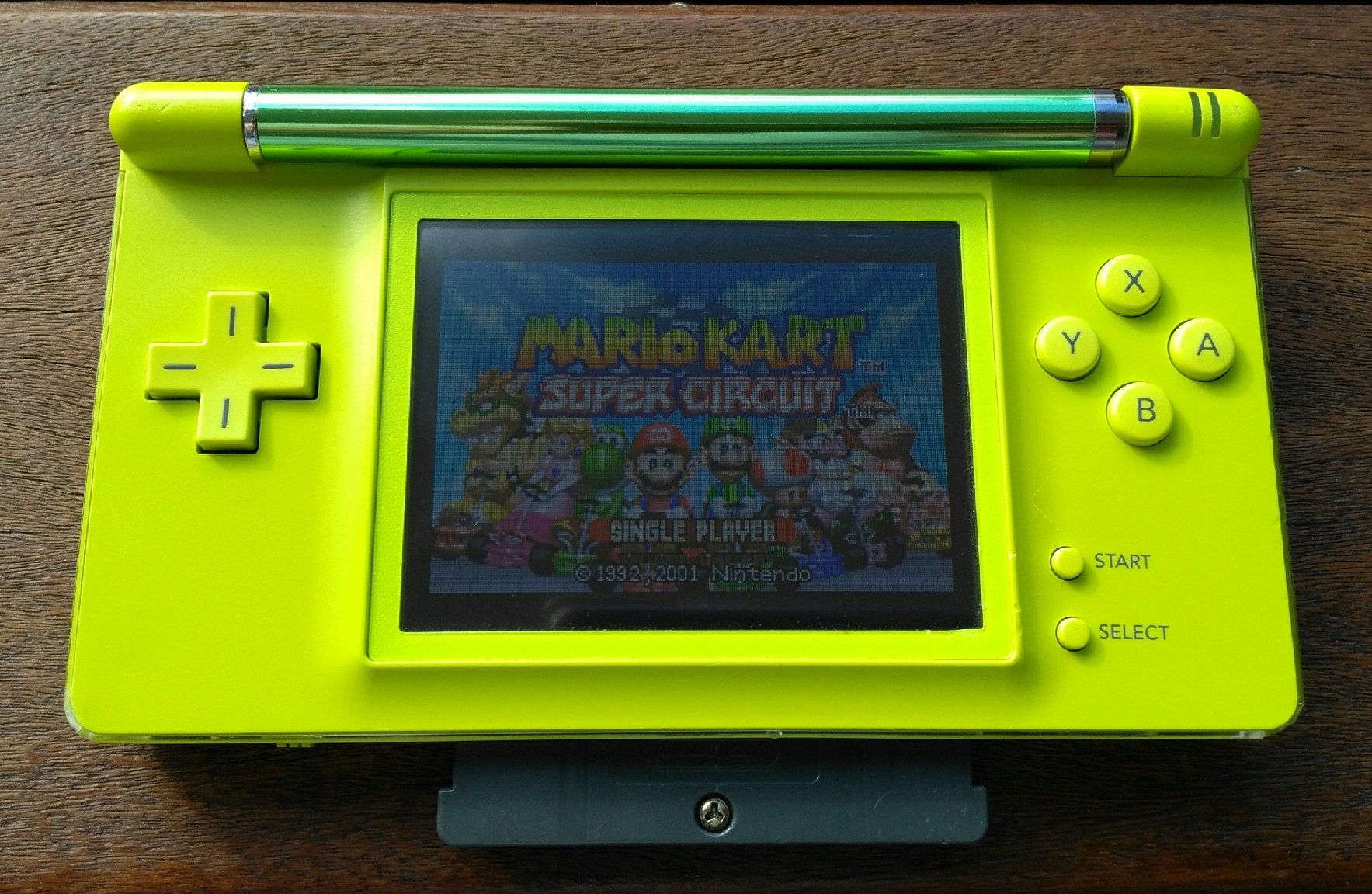 CONSOLE lime Nintendo GAME BOY MACRO FROM MOD A BASE DS Lite GBA