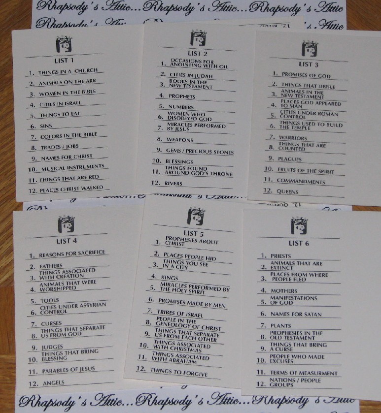 scattergories list new