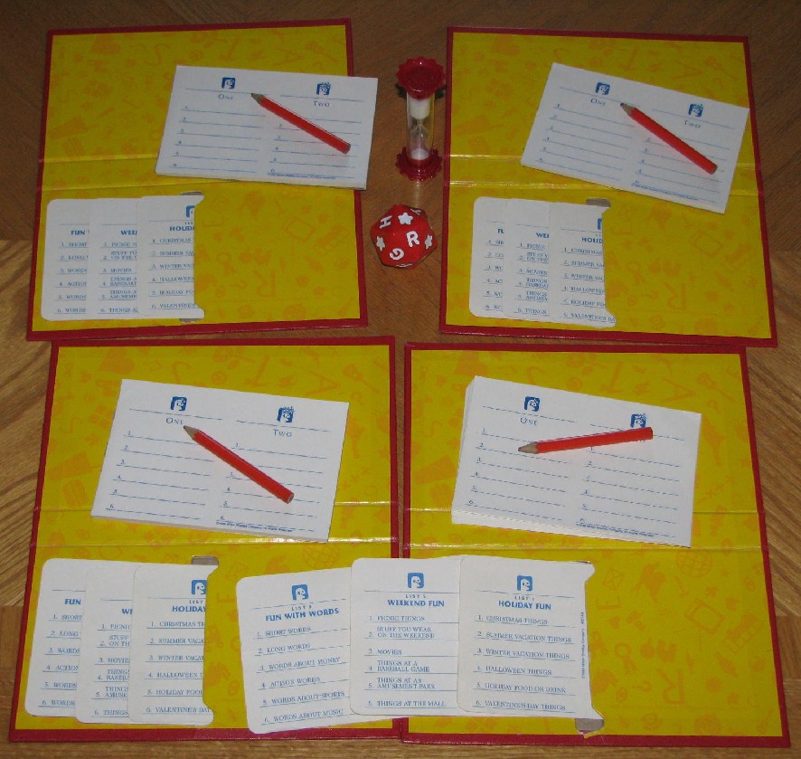 scattergories lists for baby shower
