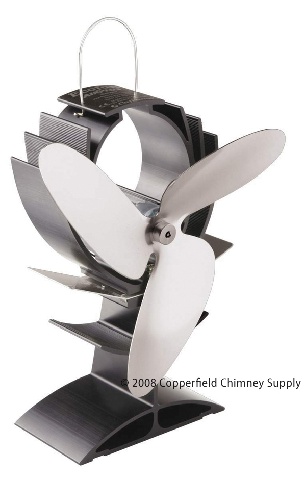Wood Stove Fan EcoFan Heat Propel 150cfm Nickel Blades